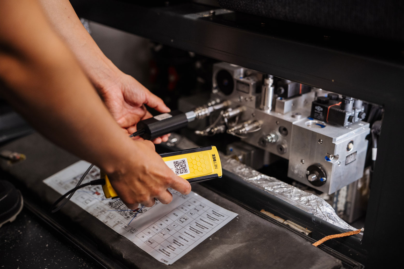 Scanning a BrakeBEE measurement module